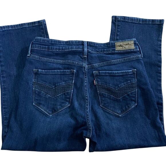 Levi’s Cropped Jeans Women's Size 8 Demi Curved Classic Crop Dark Academia - Picture 3 of 7